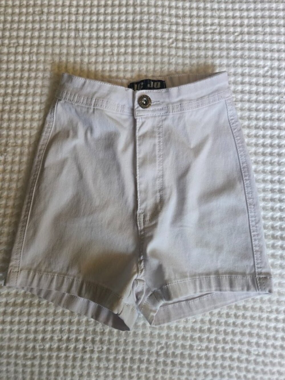 JC & JQ White High-Rise Stretch Chino Shorts Size S